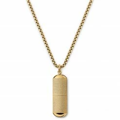 Otsu Egan | Limited Edition Frosted Gold-tone Pill Necklace