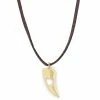 Lucleon Iconic | Brown Leather With Gold-Tone Wolf Tooth Necklace 2 Lucleon Iconic | Brown Leather With Gold-Tone Wolf Tooth Necklace -MEN NECKLACES shop 1 1 27 2 1
