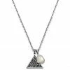Waykins Atlantis | Mother-of-Pearl & Triangle Double Pendant Necklace -MEN NECKLACES shop 1 1atlpen