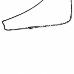 Lucleon Iconic | Black Stainless Steel Cross Curb Chain Necklace -MEN NECKLACES shop 1 2 121 1 91