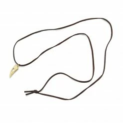 Lucleon Iconic | Brown Leather With Gold-Tone Wolf Tooth Necklace 10 Lucleon Iconic | Brown Leather With Gold-Tone Wolf Tooth Necklace -MEN NECKLACES shop 1 3 12 3