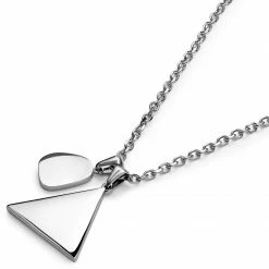 Waykins Atlantis | Mother-of-Pearl & Triangle Double Pendant Necklace -MEN NECKLACES shop 1 3atlpen