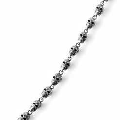 Arkai Silver-Tone Stainless Steel Skull Chain Necklace -MEN NECKLACES shop 1 4.1b896ccb02cda7ad51c8024185dfbbdc