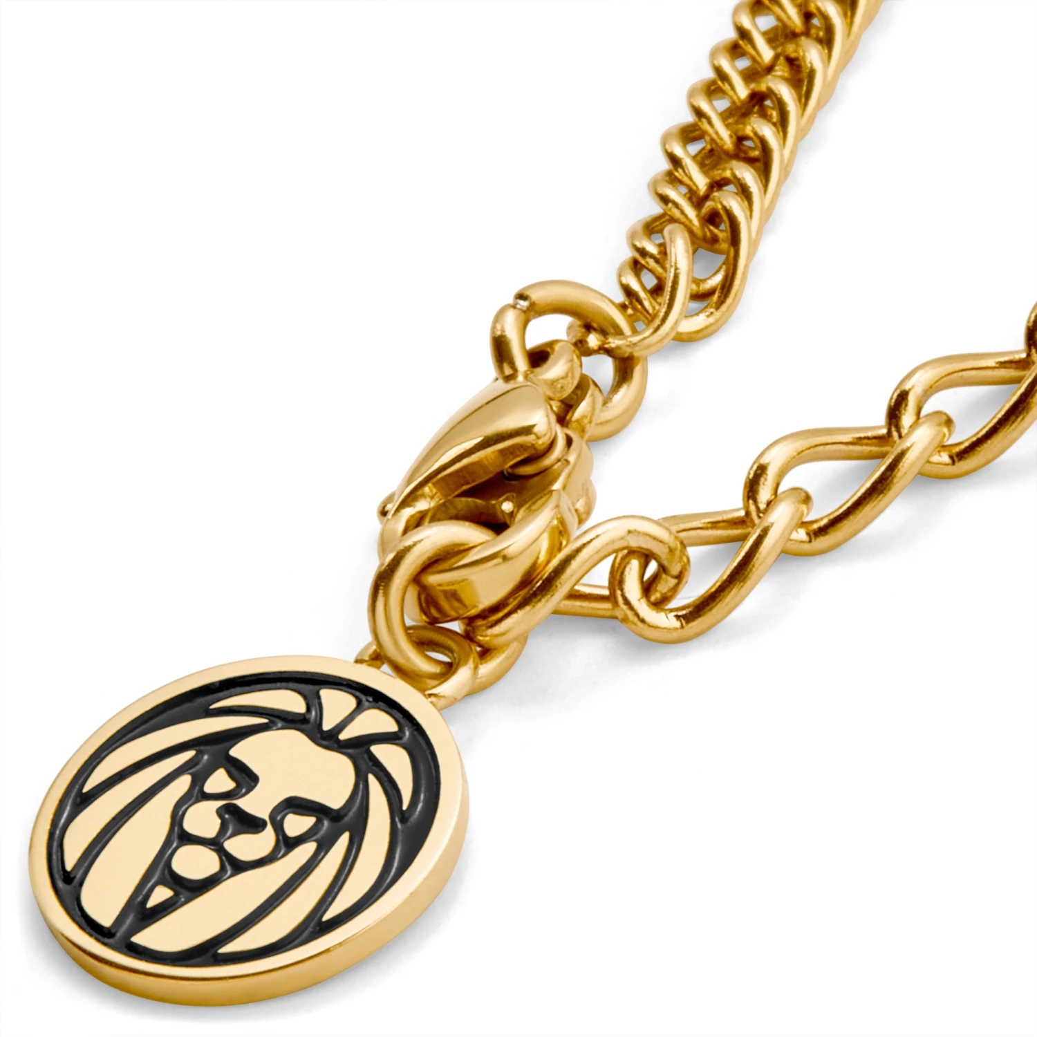 Lucleon Gold-Tone Viking Anchor Wheat Chain Necklace 5 Lucleon Gold-Tone Viking Anchor Wheat Chain Necklace - Image 3