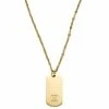 Lucleon Zodiac | Gold-Tone Gemini Star Sign Dog Tag Cable Chain Necklace -MEN NECKLACES shop 10 1797e7d8c7585a5134bf9e2f5cf9e8a22