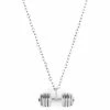 Fort Tempus Silver- & Gold-Tone Stainless Steel Dumbell Cable Chain Necklace -MEN NECKLACES shop 10 1 4 1 376