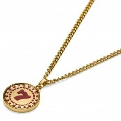 Seizmont Ace | Gold-tone 7 Poker Chip Pendant Necklace -MEN NECKLACES shop 10 26102c872a662b419b11fbf974737c771