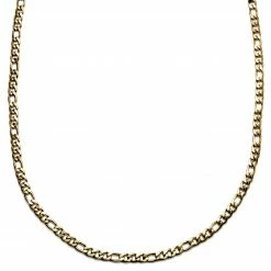 Lucleon Amager | 6 mm Gold-Tone Figaro Chain Necklace