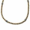 Waykins Wave | Silver-Tone & Natural Wood Surfer Beaded Necklace -MEN NECKLACES shop 10 2 copy 32 1