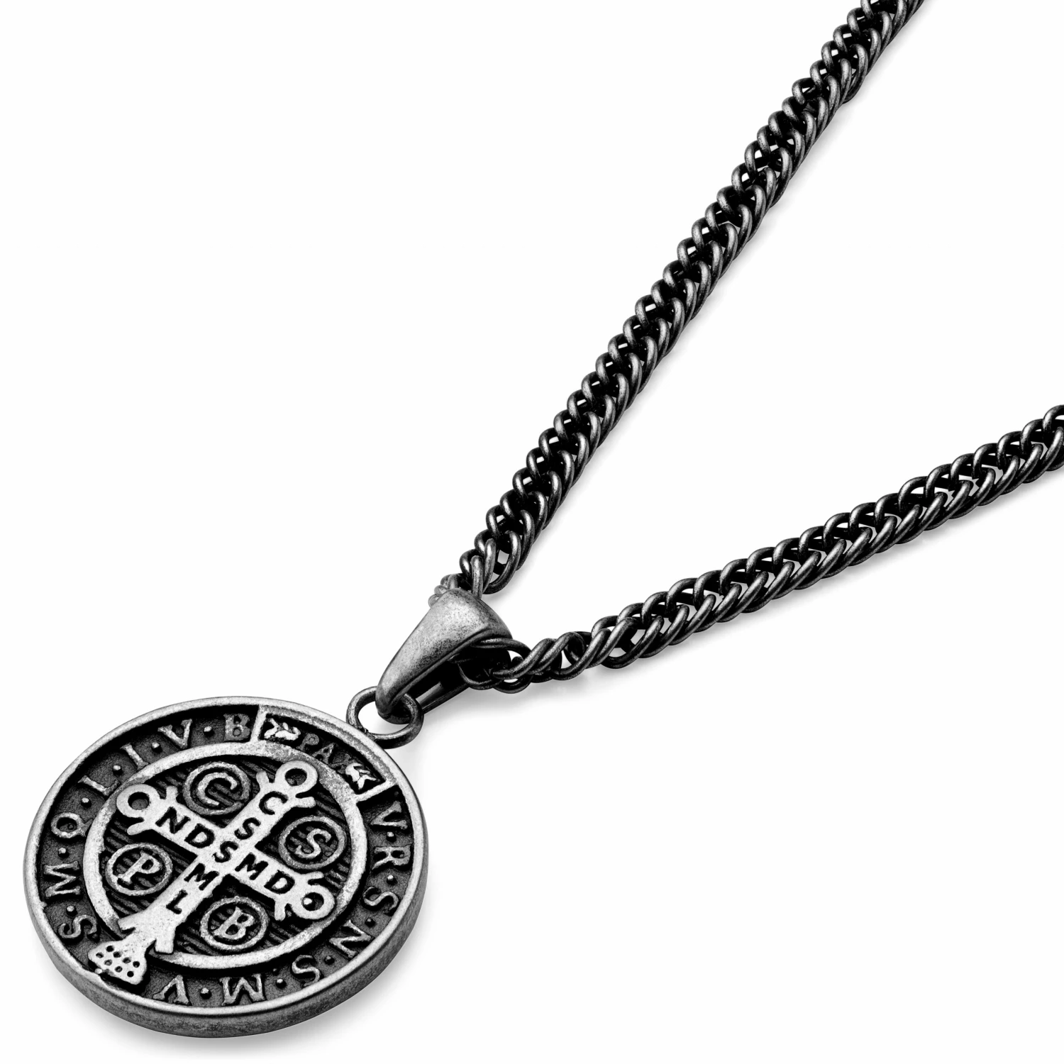 Lucleon Sanctus | Vintage Silver-Tone Stainless Steel Elizabeth II Wheat Chain Necklace 8 Lucleon Sanctus | Vintage Silver-Tone Stainless Steel Elizabeth II Wheat Chain Necklace - Image 6