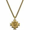 Lucleon Sanctus | Gold-Tone St. Benedict Cross Wheat Chain Necklace -MEN NECKLACES shop 11 14d8cb5460ec0b93b8018245c642640ea