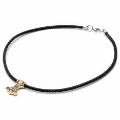 Fort Tempus Black Leather Double Sided Triquetra Necklace 8 Fort Tempus Black Leather Double Sided Triquetra Necklace -MEN NECKLACES shop 11 1 4 299