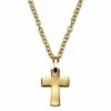 Lucleon Gold-Tone Unique Curvy Cross Cable Chain Necklace -MEN NECKLACES shop 11 1b4a1c85c50aee7d405906c70755180d4