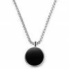 Arkai Orisun | Silver-Tone Stainless Steel & Black Onyx Circle Chain Necklace 2 Arkai Orisun | Silver-Tone Stainless Steel & Black Onyx Circle Chain Necklace -MEN NECKLACES shop 11 1e14b0b457d2ff8bf6571bae09d02d25a 1