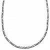 Lucleon Amager | 6 mm Silver-Tone Stainless Steel Figaro Chain Necklace -MEN NECKLACES shop 11 256e10adf90b358c9a4ff46ff92b2726a