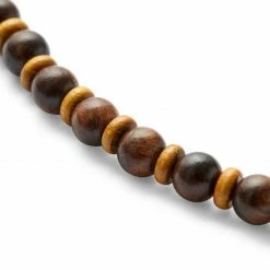 Waykins Wave | Natural Wooden Surfer Beaded Necklace -MEN NECKLACES shop 11 3 copy 14 1