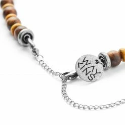 Waykins Wave | Natural Wooden Surfer Beaded Necklace -MEN NECKLACES shop 11 4 copy 7 1