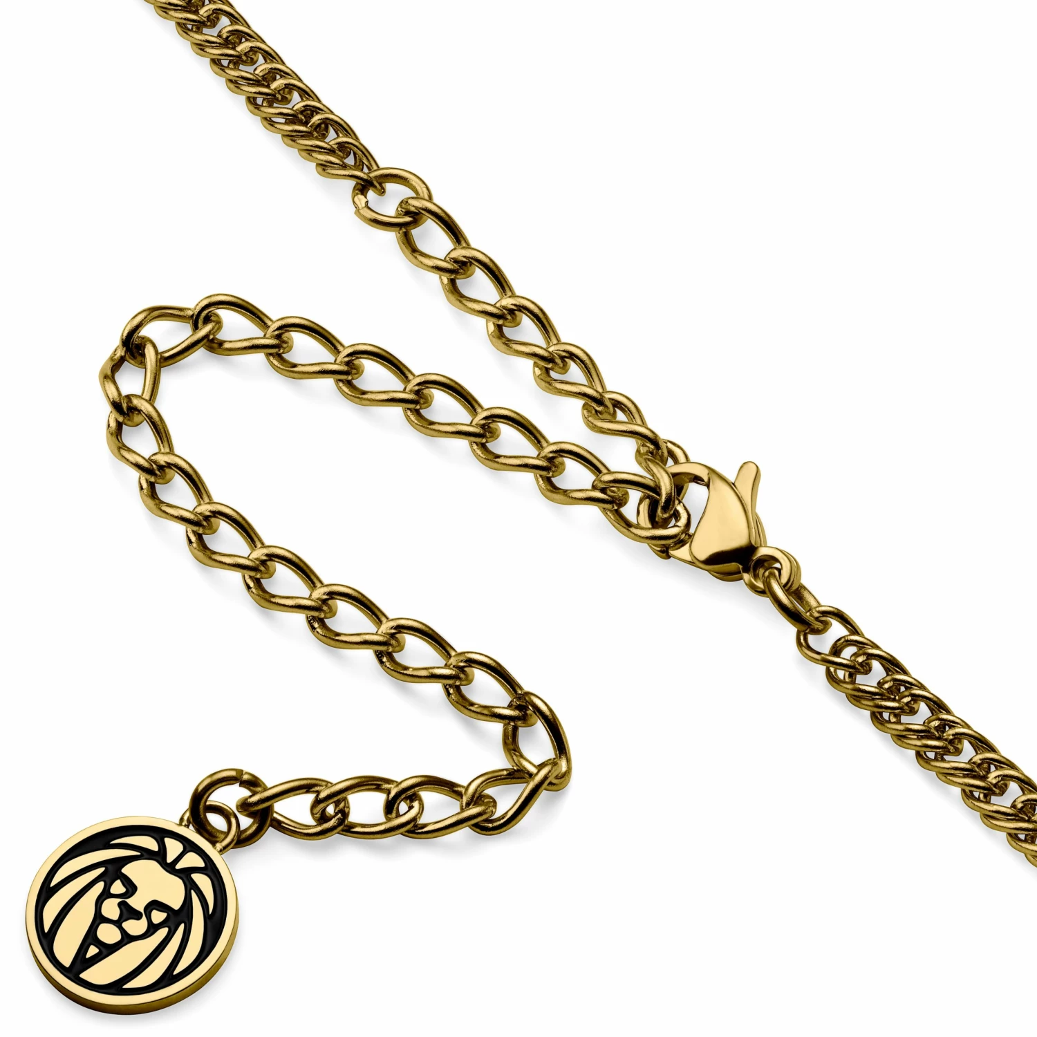 Lucleon Sanctus | Gold-Tone Virgin Mary Wheat Chain Necklace 8 Lucleon Sanctus | Gold-Tone Virgin Mary Wheat Chain Necklace - Image 6