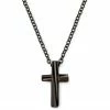 Lucleon Gunmetal Stainless Steel With Curvy Cross Cable Chain Necklace 2 Lucleon Gunmetal Stainless Steel With Curvy Cross Cable Chain Necklace -MEN NECKLACES shop 12 11bc100f45cfc306aaa7e917dc79750ce
