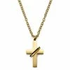 Lucleon Gold-Tone With Cross & Ring Cable Chain Necklace -MEN NECKLACES shop 12 164ec8a98e7df21697cfc6bb9d8a54855
