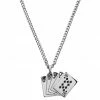 Seizmont Ace | Silver-tone Royal Flush Pendant Necklace -MEN NECKLACES shop 12 188cb30857ade3cc39c5ee86b197dcf61