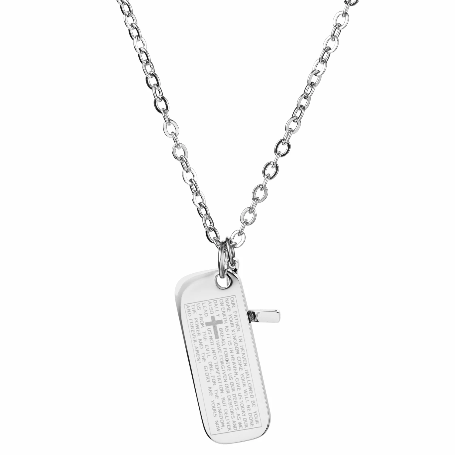 Fort Tempus Immanuel Cross & Dog Tag Necklace 7 Fort Tempus Immanuel Cross & Dog Tag Necklace - Image 5