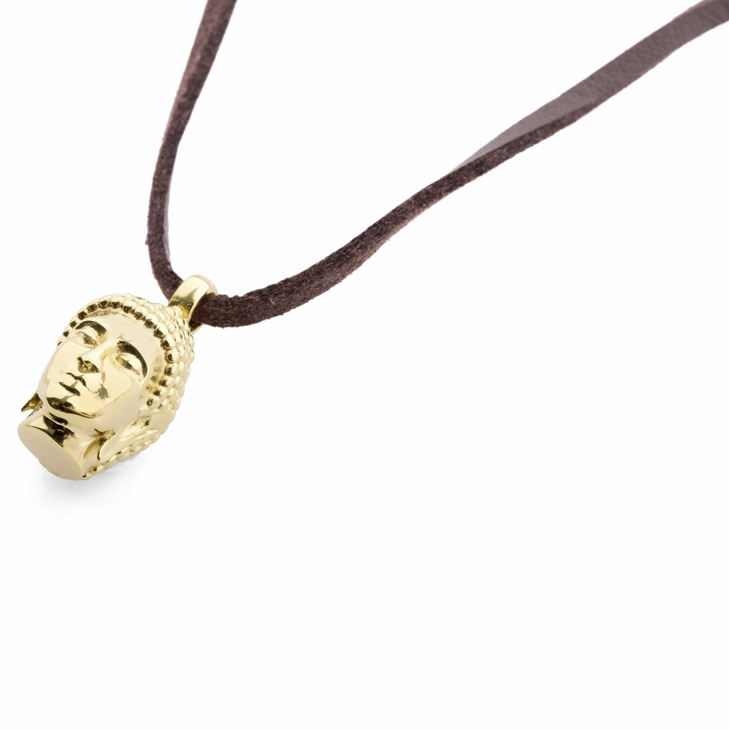 Lucleon Gold-Tone Buddha Leather Iconic Necklace 4 Lucleon Gold-Tone Buddha Leather Iconic Necklace - Image 2
