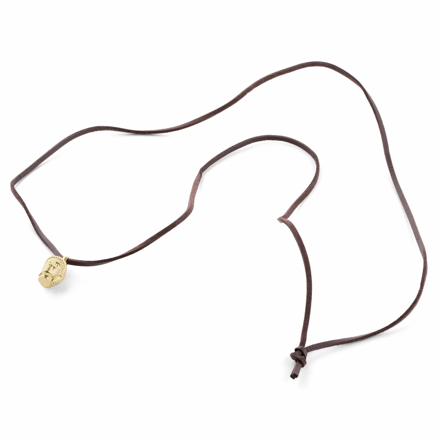 Lucleon Gold-Tone Buddha Leather Iconic Necklace 5 Lucleon Gold-Tone Buddha Leather Iconic Necklace - Image 3