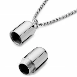 Otsu Egan | Silver-Tone Stainless Steel Pill Box Chain Necklace 13 Otsu Egan | Silver-Tone Stainless Steel Pill Box Chain Necklace -MEN NECKLACES shop 12 4bc430bcb3d501f71407b351e8206943f