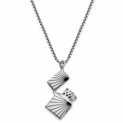 Otsu Egan | Silver-Tone Stainless Steel Lighter Box Chain Necklace