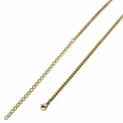 Arkai Rico | Gold-Tone Rectangular Box Chain Necklace -MEN NECKLACES shop 13 2471292a9ec697197c65ef3d27c3b02ed