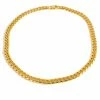Fort Tempus 10 mm Gold-Tone With Unique Lock Cuban Chain Necklace -MEN NECKLACES shop 13 2 1