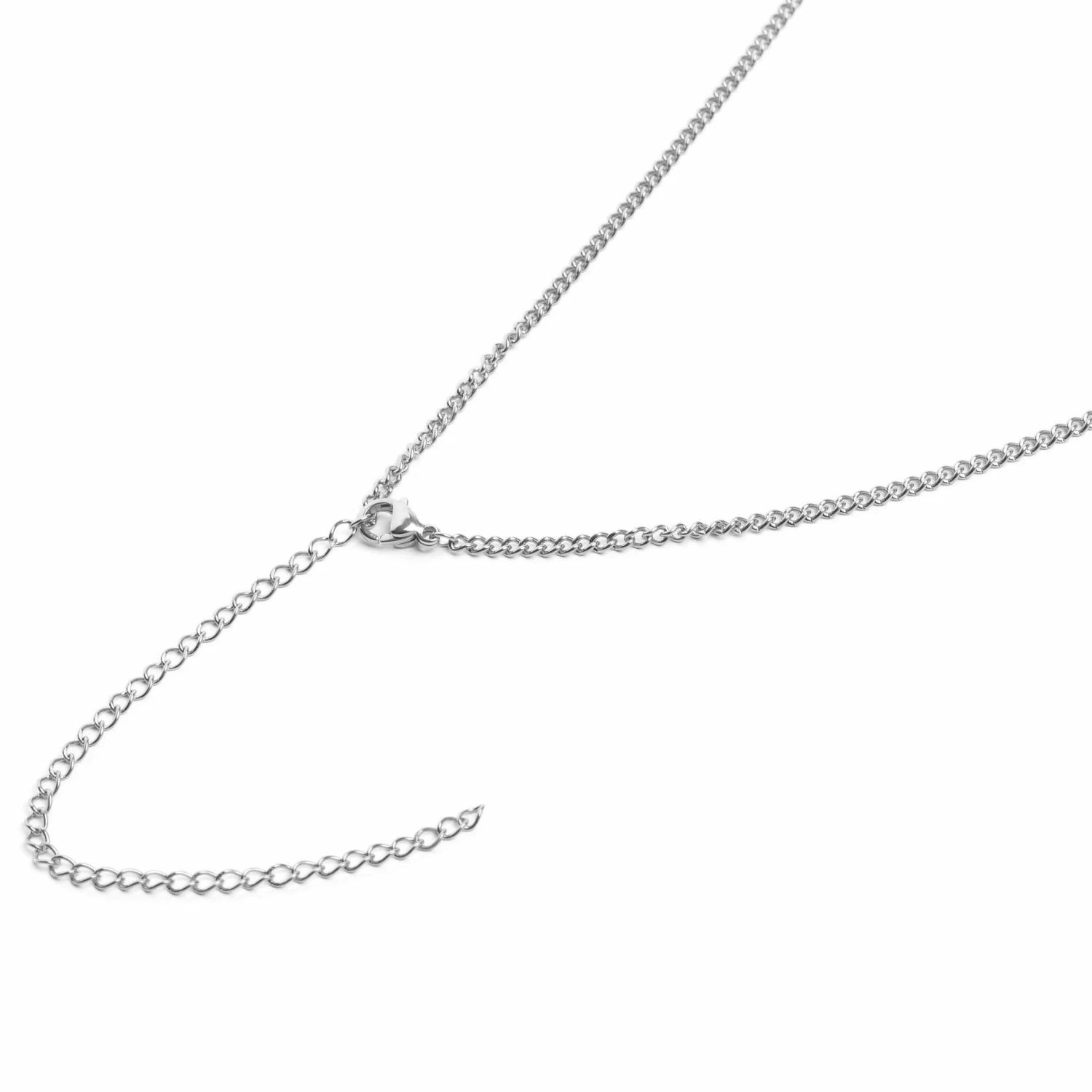 Lucleon Iconic | Silver-Tone Stainless Steel Hindu Curb Chain Necklace 6 Lucleon Iconic | Silver-Tone Stainless Steel Hindu Curb Chain Necklace - Image 4