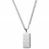 Lucleon Icarus | Silver-Tone Stainless Steel Armor Pattern Dog Tag Curb Chain Necklace 1 Lucleon Icarus | Silver-Tone Stainless Steel Armor Pattern Dog Tag Curb Chain Necklace -MEN NECKLACES shop 15 11367785ed27840f17de6740d93bf35cc