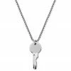 Otsu Egan | Silver-Tone Stainless Steel Key Box Chain Necklace -MEN NECKLACES shop 15 1a1e0e795ff7c7446aeb6e631ee683a11