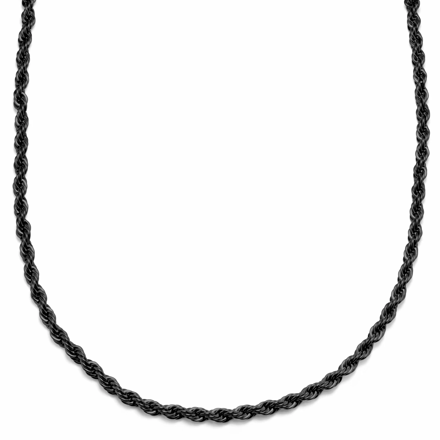 Lucleon Amager | 6 mm Gunmetal Stainless Steel Rope Chain Necklace 3 Lucleon Amager | 6 mm Gunmetal Stainless Steel Rope Chain Necklace