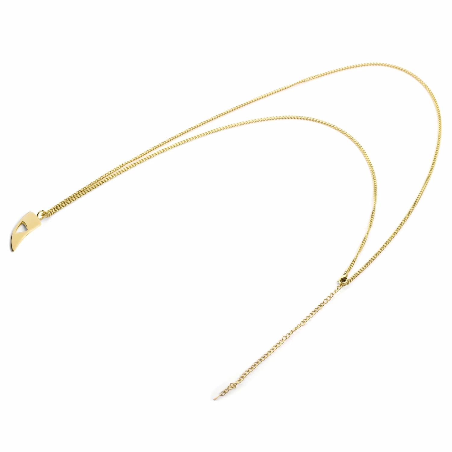 Lucleon Iconic | Gold-Tone Cutout Curb Chain Necklace 5 Lucleon Iconic | Gold-Tone Cutout Curb Chain Necklace - Image 3