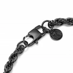 Lucleon Amager | 6 mm Gunmetal Stainless Steel Rope Chain Necklace 10 Lucleon Amager | 6 mm Gunmetal Stainless Steel Rope Chain Necklace -MEN NECKLACES shop 15 3c9a633536cf4f4b4506139d72fa93c14