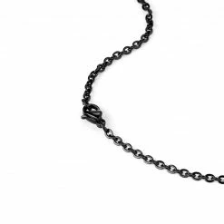Fort Tempus Black Stainless Steel Cross Cable Chain Necklace -MEN NECKLACES shop 15 4 copy 7