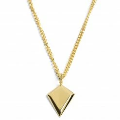 Lucleon Iconic | Gold-Tone Triangle Curb Chain Necklace