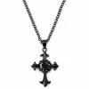 Lucleon Gunmetal Stainless Steel With Gothic Cross Cable Chain Necklace -MEN NECKLACES shop 16 1ff2493877d66a88bae89192b4f9529a1
