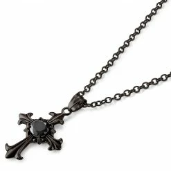 Lucleon Gunmetal Stainless Steel With Gothic Cross Cable Chain Necklace 8 Lucleon Gunmetal Stainless Steel With Gothic Cross Cable Chain Necklace -MEN NECKLACES shop 16 26b3fb22807898e133bc93b58965afc51
