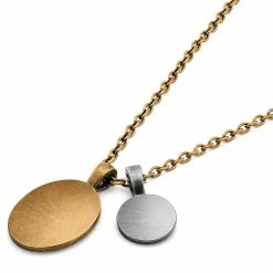 Lucleon Obelius | Vintage Gold-Tone Owl Of Athena & Silver-Tone Coin Cable Chain Necklace -MEN NECKLACES shop 16 30ea4860fffdaf9ff57156446f52dee82