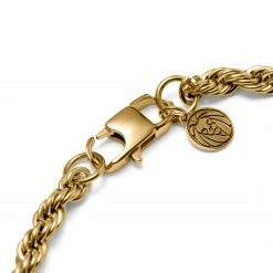 Lucleon Amager | 6 mm Gold-Tone Rope Chain Necklace -MEN NECKLACES shop 16 3c87f6d95262832185b815dfee433577d