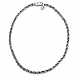Lucleon Amager | 6 mm Silver-Tone Stainless Steel Rope Chain Necklace 9 Lucleon Amager | 6 mm Silver-Tone Stainless Steel Rope Chain Necklace -MEN NECKLACES shop 17 15856fe31efac12cc0a092cd8a5c61492