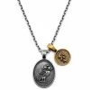 Lucleon Obelius | Vintage Silver-Tone Stainless Steel Owl Of Athena & Gold-Tone Coin Cable Chain Necklace 2 Lucleon Obelius | Vintage Silver-Tone Stainless Steel Owl Of Athena & Gold-Tone Coin Cable Chain Necklace -MEN NECKLACES shop 17 1cfb8b82a99637ddf1154c68f19b573b3