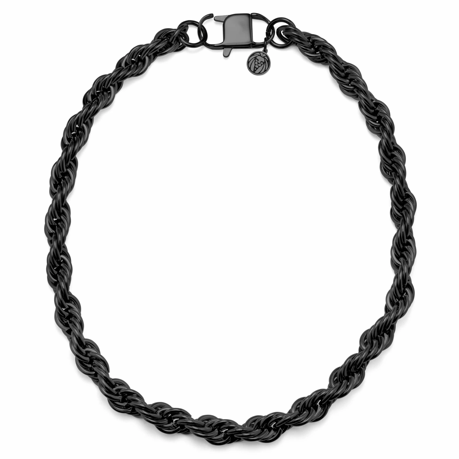 Lucleon Amager | 10 mm Gunmetal Stainless Steel Rope Chain Necklace 4 Lucleon Amager | 10 mm Gunmetal Stainless Steel Rope Chain Necklace - Image 2
