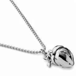 Otsu Egan | Silver-Tone Stainless Steel Heart Box Chain Necklace 12 Otsu Egan | Silver-Tone Stainless Steel Heart Box Chain Necklace -MEN NECKLACES shop 18 31c90699d762dc3b4fabe5f7f001e684b