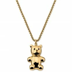 Otsu Egan | Gold-Tone Teddy Bear Box Chain Necklace