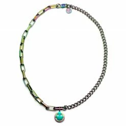 Lucleon Amager | 5 mm Rainbow Stainless Steel Smiley Curb & Cable Chain Necklace -MEN NECKLACES shop 2 1.23d6019678816b6977d08dc5a48cdabd
